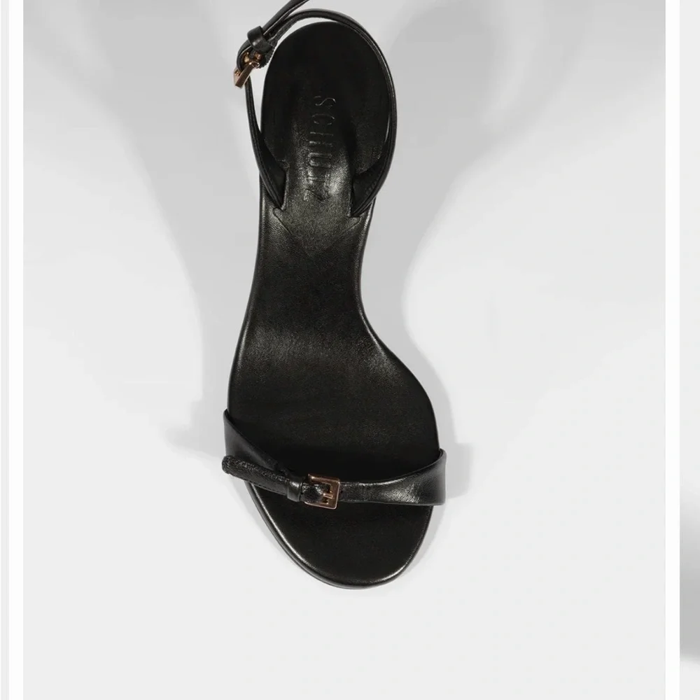 Schutz Aurora Black Sling Mid Leather - Picture 4 of 6